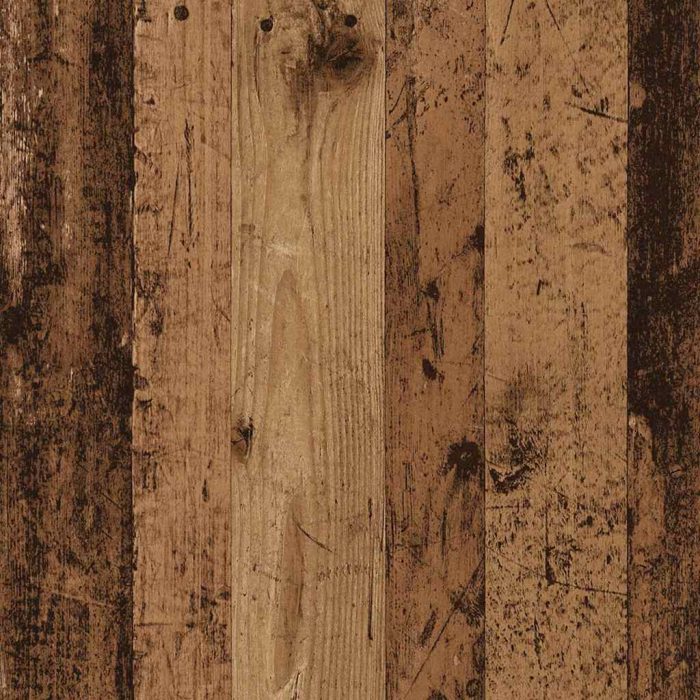 Novaro Ágykeret fejtámlával Öreg fa 203 x 203 x 50 cm Szerelt Fa - Image 9
