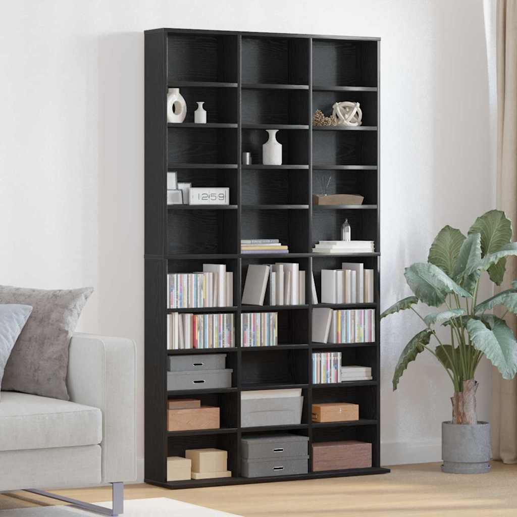 Novaro CD szekrény Fekete tölgy 101 x 23 x 177,5 cm Szerelt Fa