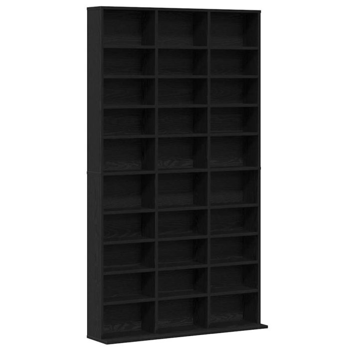 Novaro CD szekrény Fekete tölgy 101 x 23 x 177,5 cm Szerelt Fa - Image 2