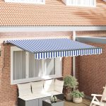 Novaro Behúzható napellenző Kék 250 x 200 cm szövet