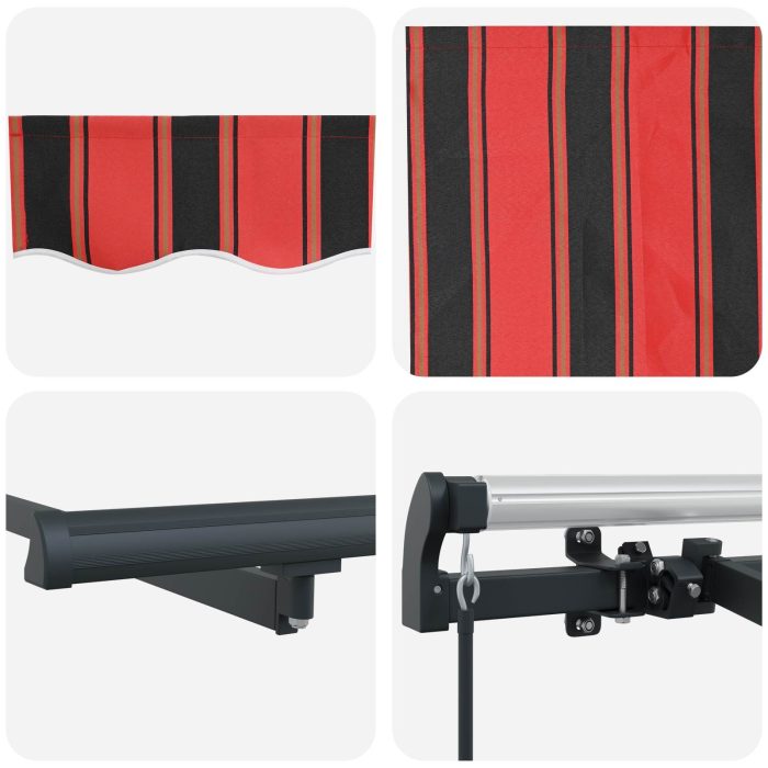 Novaro Behúzható napellenző Narancssárga 250 x 200 cm szövet - Image 8