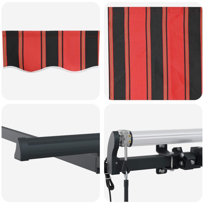 Novaro Behúzható napellenző Narancssárga 250 x 200 cm szövet - Image 8
