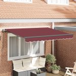 Novaro Behúzható napellenző Burgundi 250 x 200 cm szövet