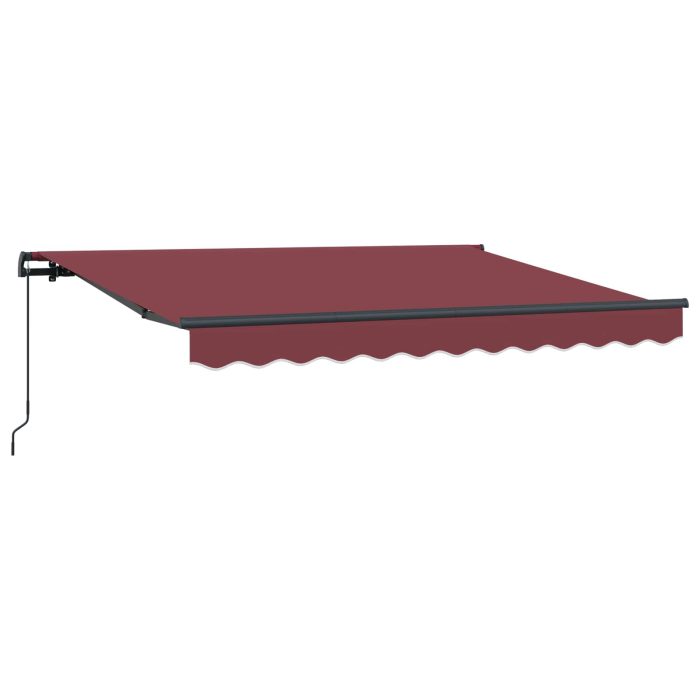 Novaro Behúzható napellenző Burgundi 250 x 200 cm szövet - Image 2