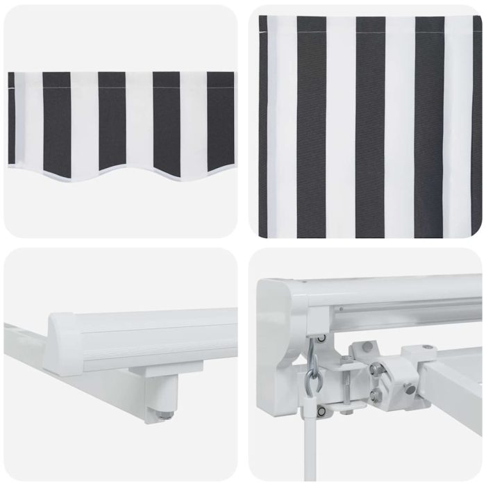 Novaro Napernyő keret Antracit és Fehér 250 x 200 cm - Image 8