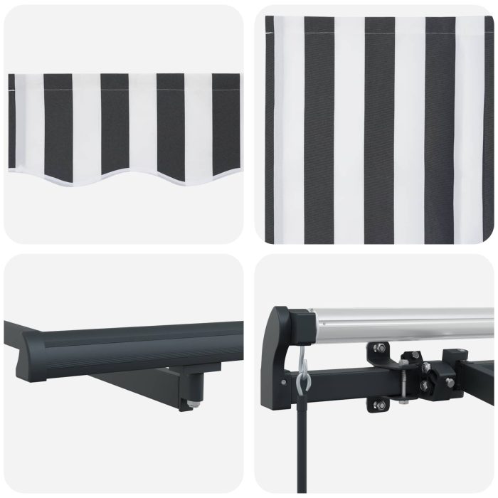 Novaro Behúzható napellenző Antracit 250 x 200 cm szövet - Image 8