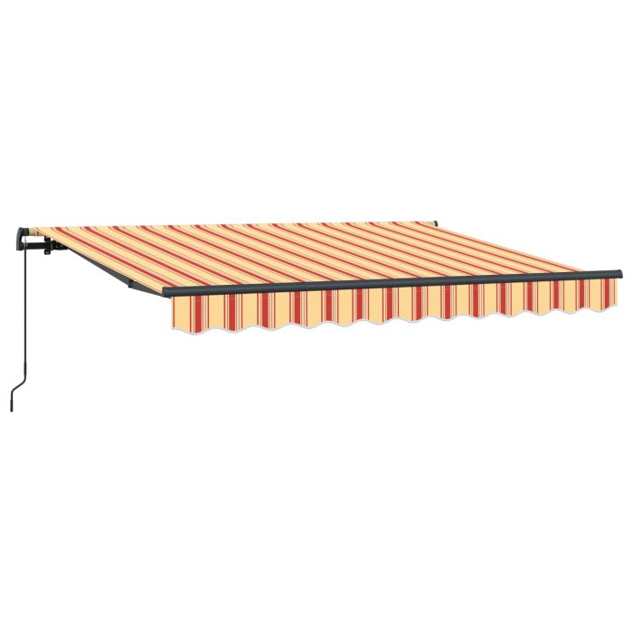 Novaro Behúzható napellenző Sárga és narancs 250 x 200 cm szövet - Image 2