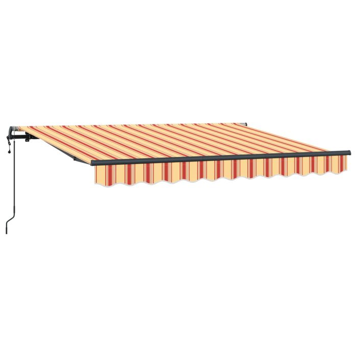 Novaro Behúzható napellenző Sárga és narancs 250 x 200 cm szövet - Image 2