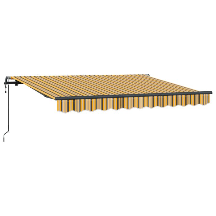 Novaro Behúzható napellenző Sárga és Szürke 250 x 200 cm szövet - Image 2