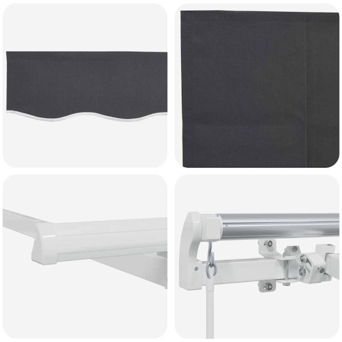 Novaro Behúzható napellenző Antracit 300 x 200 cm szövet - Image 8