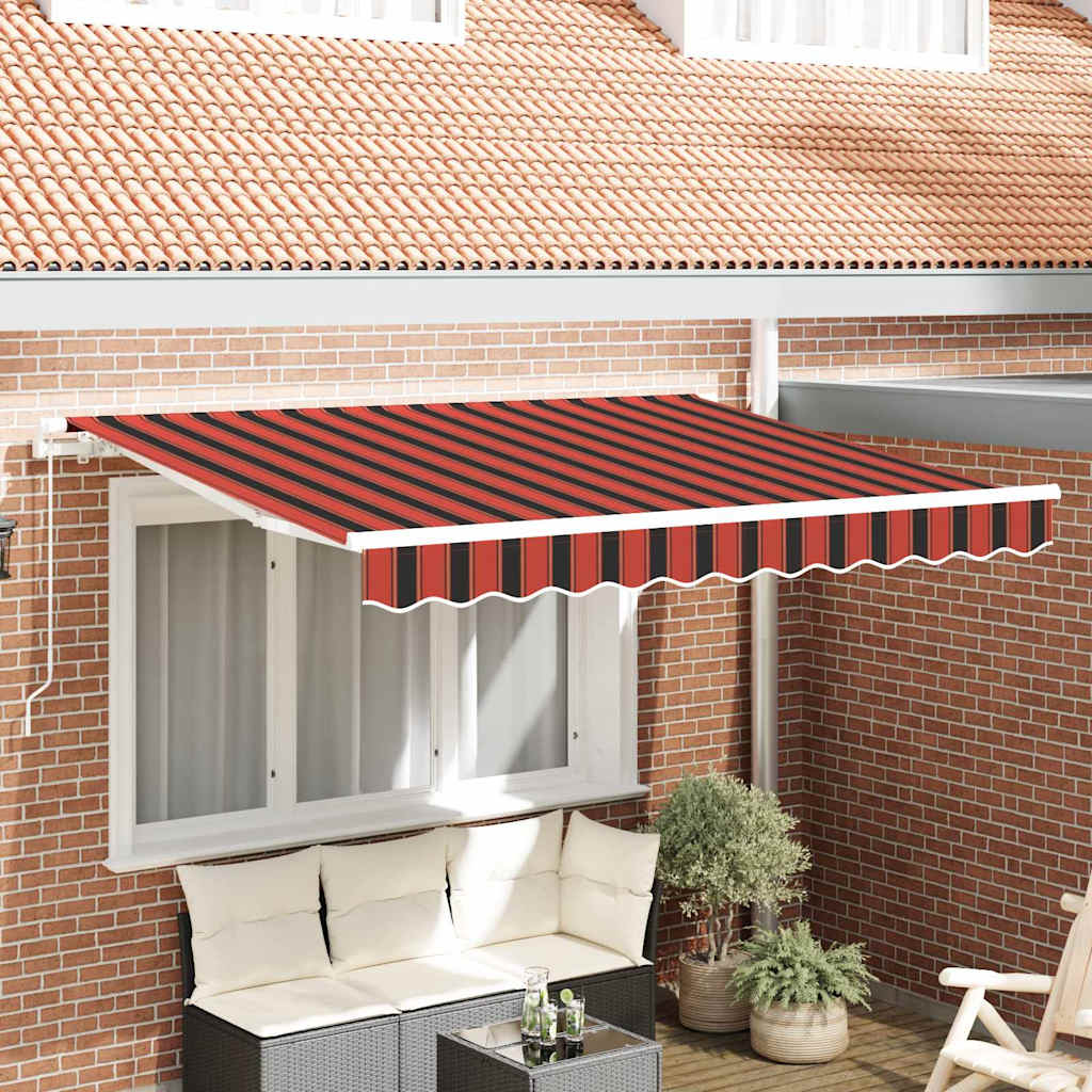 Novaro Behúzható napellenző Narancssárga 300 x 200 cm szövet