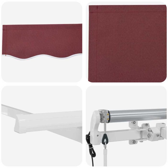 Novaro Behúzható napellenző Burgundi 300 x 200 cm szövet - Image 8