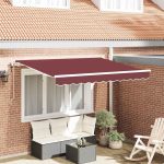 Novaro Behúzható napellenző Burgundi 300 x 200 cm szövet