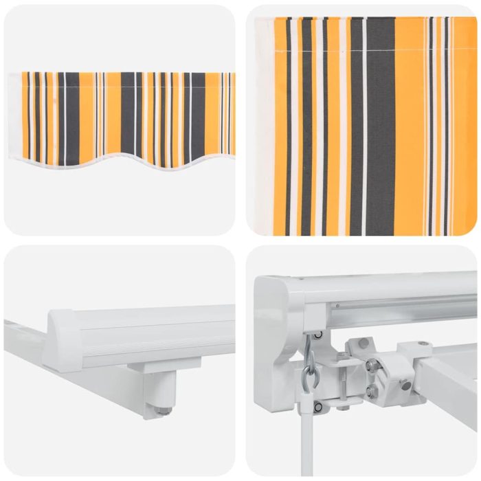 Novaro Napernyő keret Sárga és Szürke 300 x 200 cm - Image 8