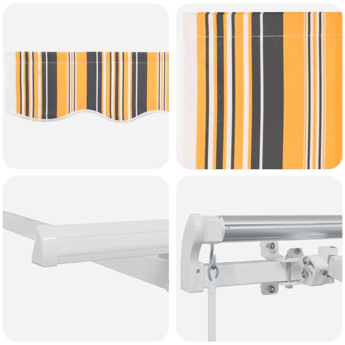 Novaro Behúzható napellenző Sárga 300 x 200 cm szövet - Image 8