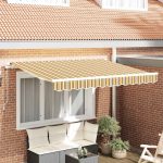 Novaro Behúzható napellenző Sárga 300 x 200 cm szövet