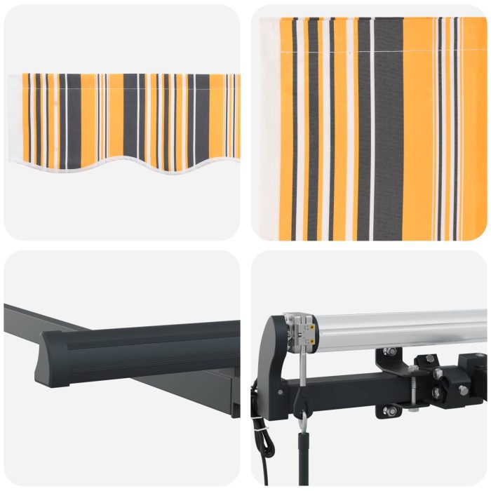 Novaro Behúzható napellenző Sárga 300 x 200 cm szövet - Image 8