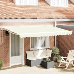 Novaro Napernyő keret Krémszínű 350 x 200 cm Poliészter PU bevonattal