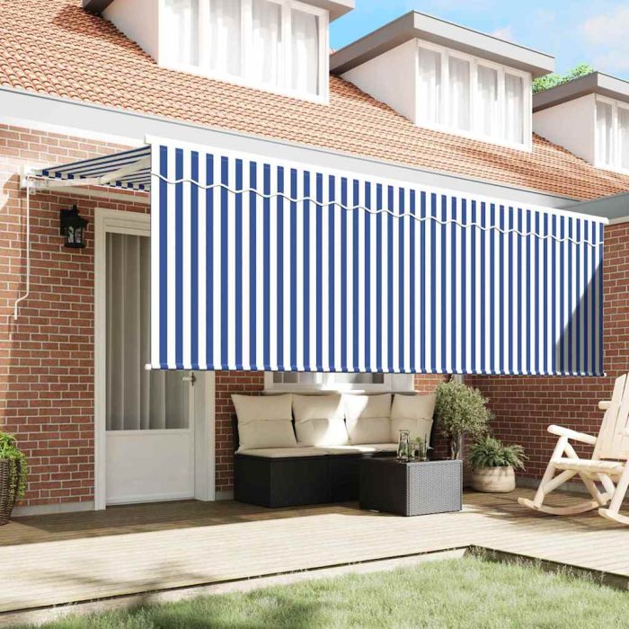 Novaro Behúzható napellenző Kék 350 x 200 cm szövet - Image 3