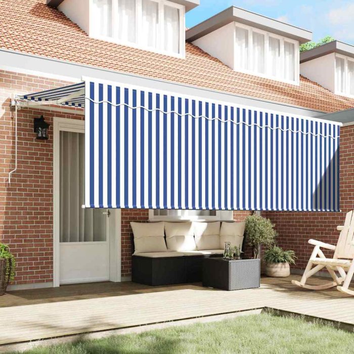 Novaro Behúzható napellenző Kék 350 x 200 cm szövet - Image 3