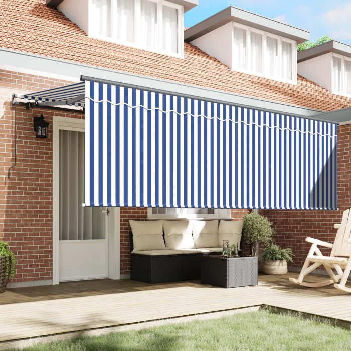 Novaro Behúzható napellenző Kék 350 x 200 cm szövet - Image 3