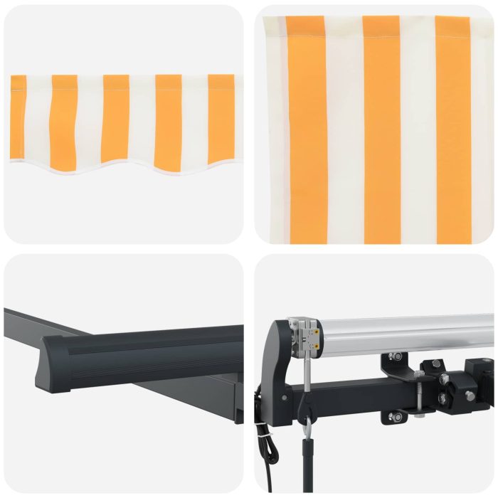 Novaro Behúzható napellenző Sárga 350 x 200 cm szövet - Image 8