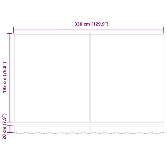 Novaro Behúzható napellenző Antracit 350 x 200 cm szövet - Image 10