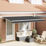 Novaro Behúzható napellenző Antracit 350 x 200 cm szövet