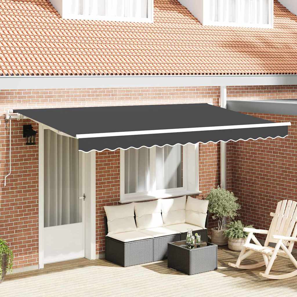 Novaro Behúzható napellenző Antracit 350 x 200 cm szövet