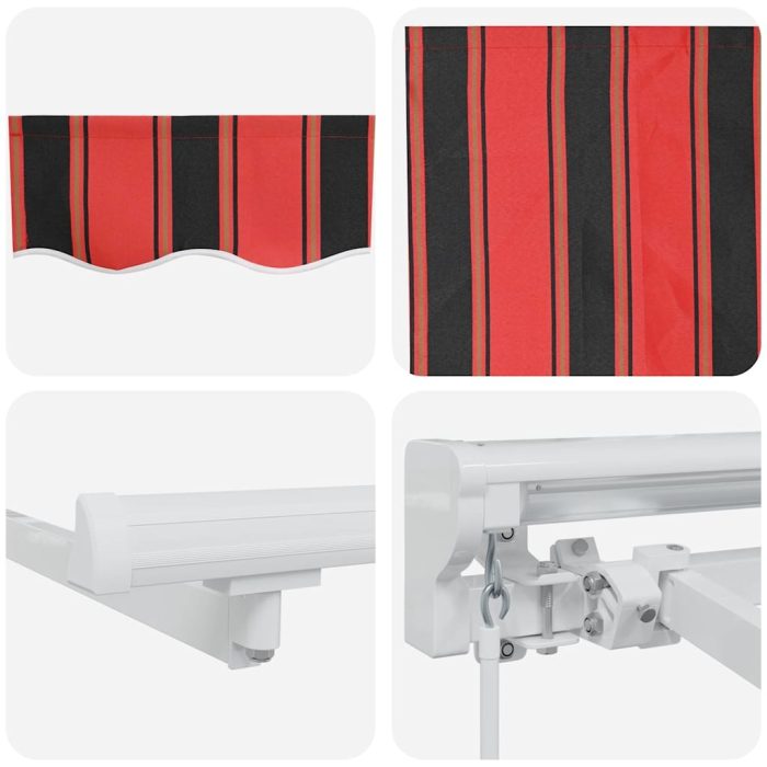 Novaro Napernyő keret Narancs és Fekete 350 x 200 cm - Image 8