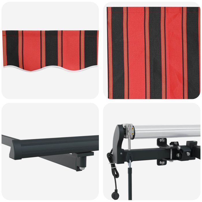 Novaro Behúzható napellenző Narancssárga 350 x 200 cm szövet - Image 8
