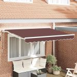 Novaro Napernyő keret Barna 350 x 200 cm Poliészter PU bevonattal