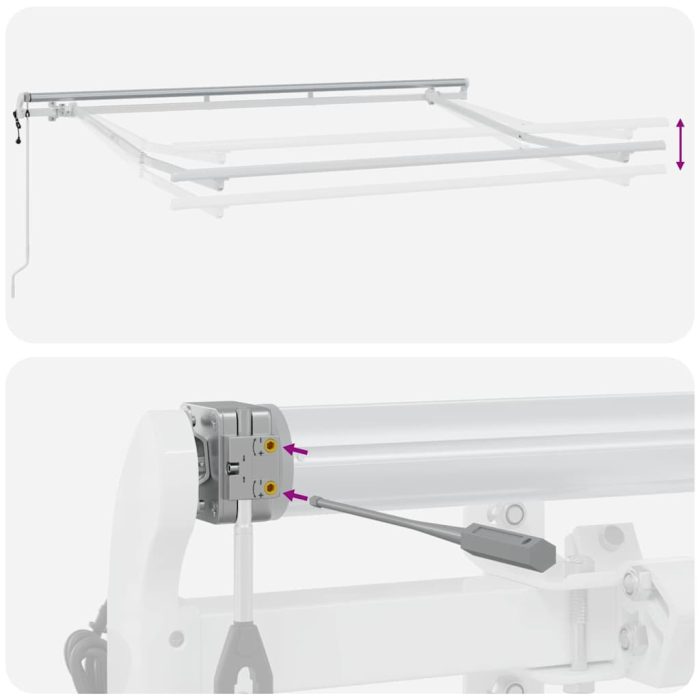 Novaro Behúzható napellenző Barna 350 x 200 cm szövet - Image 10