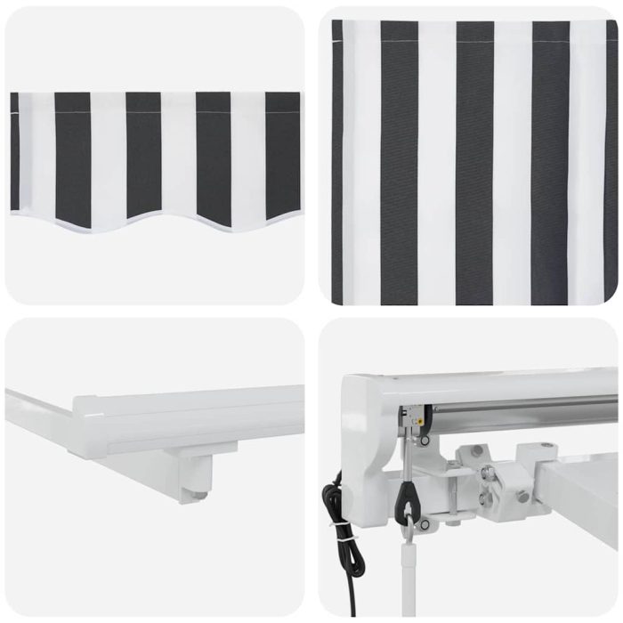Novaro Napernyő keret Antracit és Fehér 350 x 200 cm - Image 8