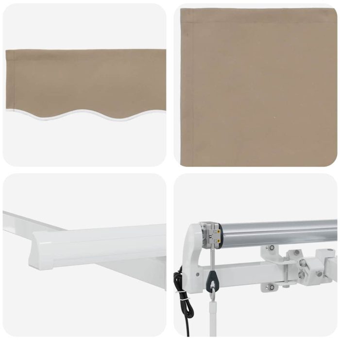 Novaro Behúzható napellenző Bézs 350 x 200 cm szövet - Image 8