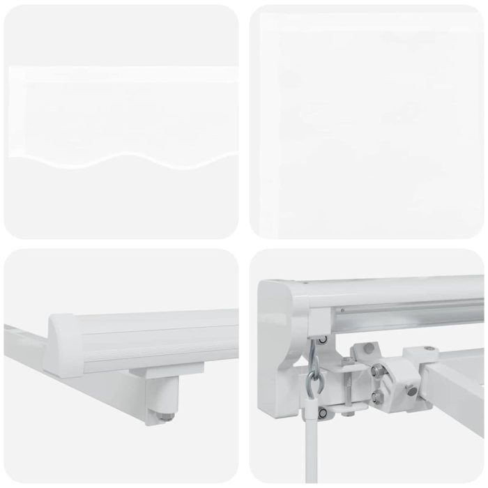 Novaro Napernyő keret Fehér 350 x 200 cm Poliészter PU bevonattal - Image 8