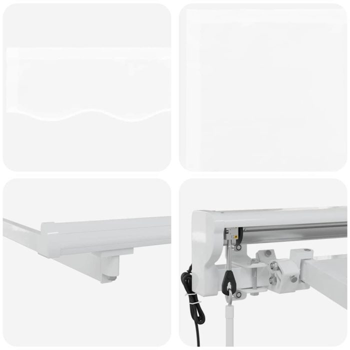 Novaro Napernyő keret Fehér 350 x 200 cm Poliészter PU bevonattal - Image 8