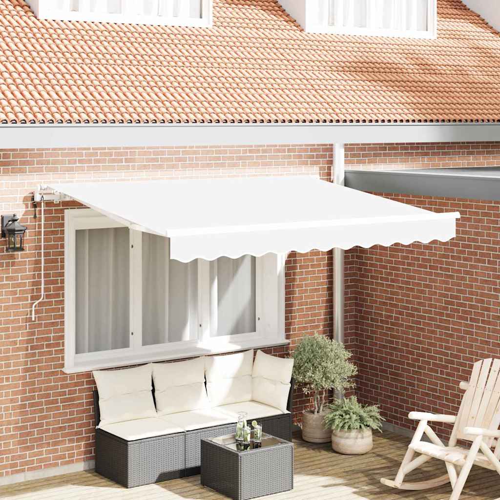 Novaro Behúzható napellenző Fehér 350 x 200 cm szövet