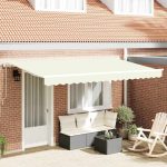 Novaro Behúzható napellenző Krém 400 x 200 cm szövet