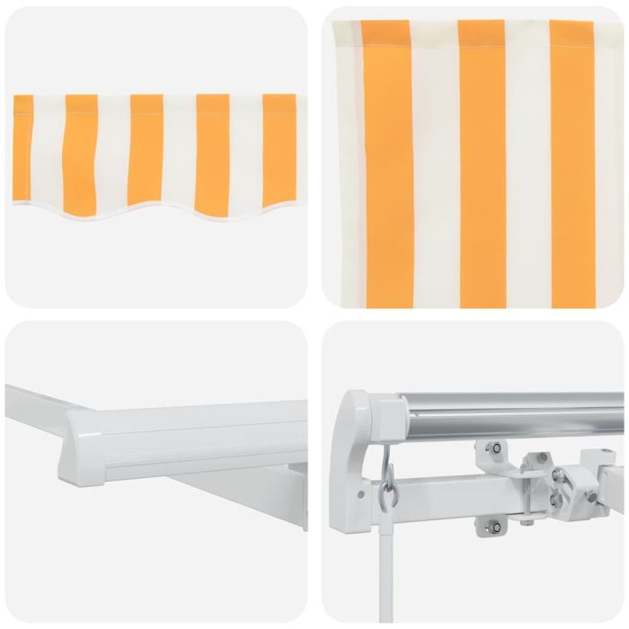 Novaro Napernyő keret Sárga és Fehér 400 x 200 cm - Image 8