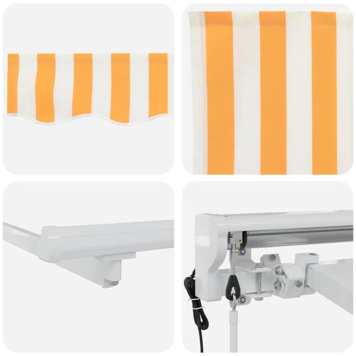 Novaro Napernyő keret Sárga és Fehér 400 x 200 cm - Image 8