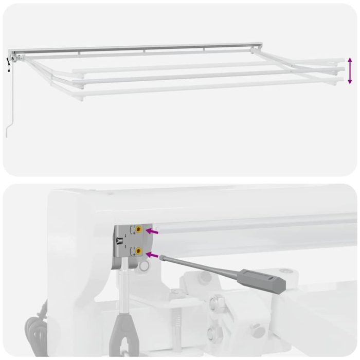 Novaro Napernyő keret Antracitszürke 400 x 200 cm - Image 10