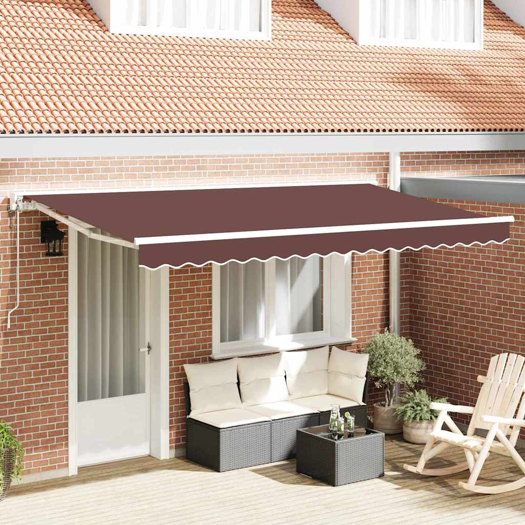 Novaro Napernyő keret Barna 400 x 200 cm Poliészter PU bevonattal