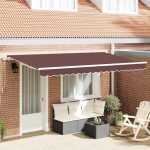 Novaro Behúzható napellenző Barna 400 x 200 cm szövet