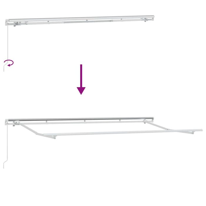 Novaro Behúzható napellenző Barna 400 x 200 cm szövet - Image 9