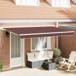Novaro Behúzható napellenző Barna 400 x 200 cm szövet