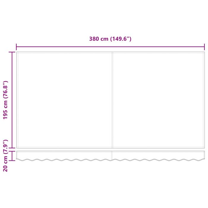 Novaro Behúzható napellenző Antracit 400 x 200 cm szövet - Image 10