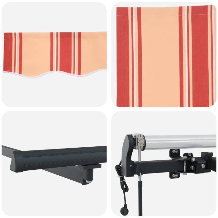 Novaro Behúzható napellenző Sárga 400 x 200 cm szövet - Image 8
