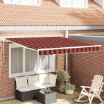 Novaro Behúzható napellenző Narancs és Barna 300 x 250 cm