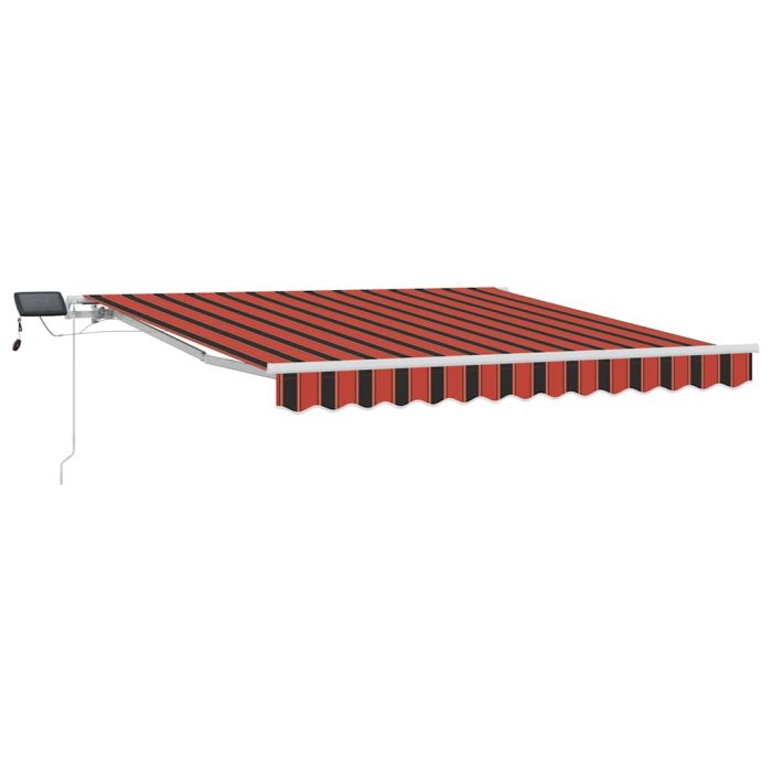 Novaro Behúzható napellenző narancssárga és barna 300 x 250 cm - Image 2